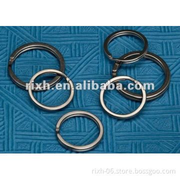 Titanium metal ring keychain